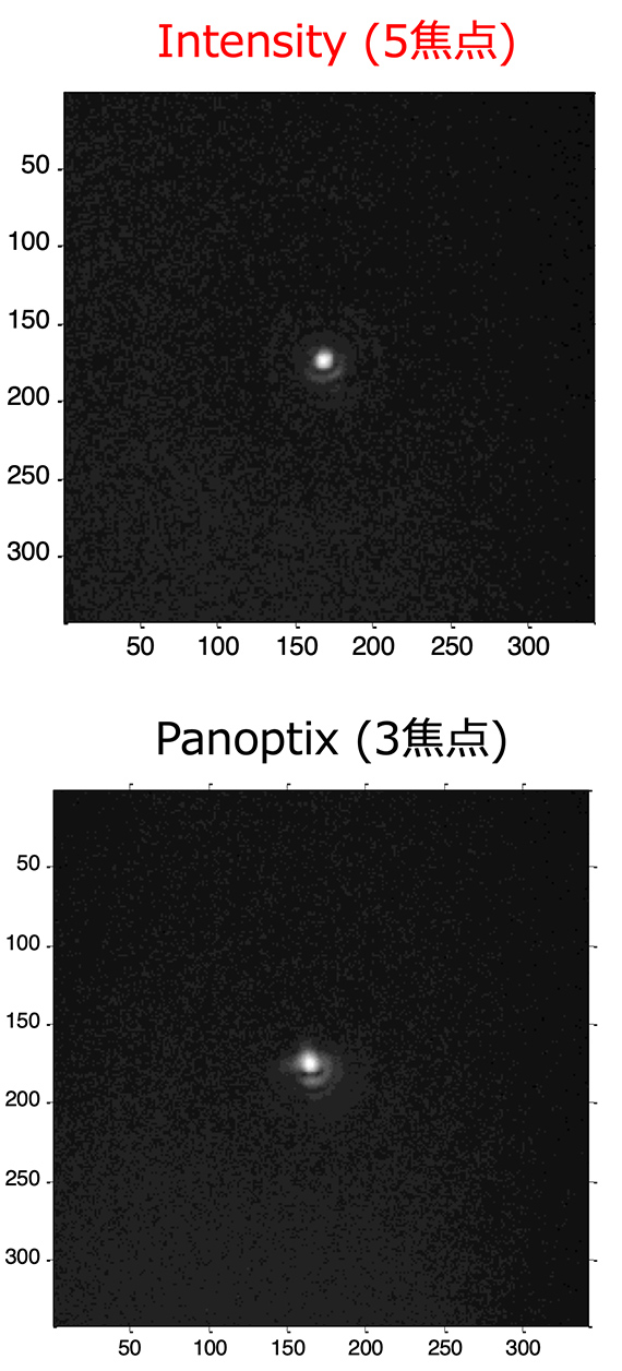 IntensityとPanoptixのグレアとハローのシミュレーション比較